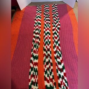 Homemade Afghan Beautiful Crocheted Throw Country Cottage Core Granny Chic